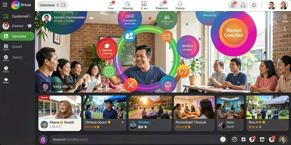 Screenshot menunjukkan pemain yang sedang menikmati permainan.