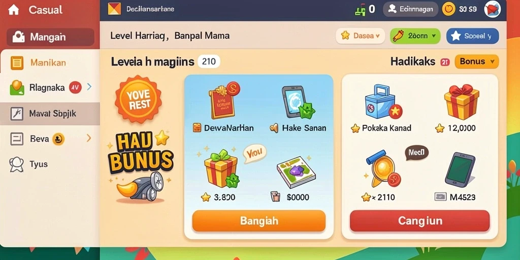 Fitur upgrade karakter yang membuat permainan semakin menarik.