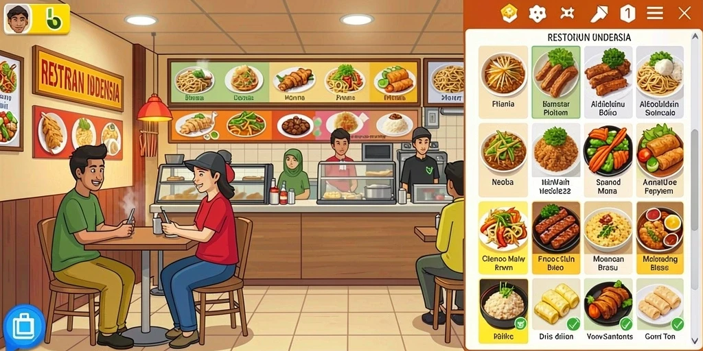 Momen seru saat bermain dengan teman-teman.